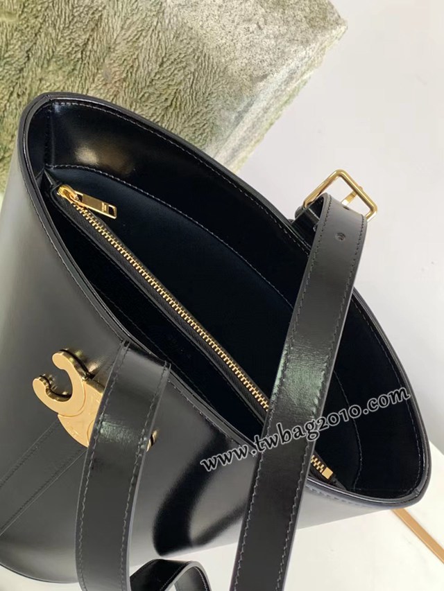 Celine專櫃2023新款BUCKET TRIOMPHE牛皮革水桶包 賽琳凱旋包系列水桶包 sldj2340